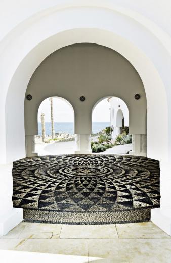 rundes Steinchenmosaik