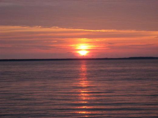 Sonnenuntergang auf Rügen