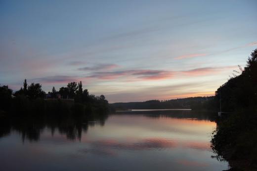 Sonnenaufgang an der Talsperre Malter 2